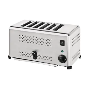 Broodrooster - H 21.5 x 41.5 x 26 CM - 6.5 KG - 220 - 240 V - 2500 W - RVS - Caterchef - 688016
