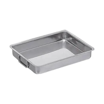 Braadslede - H 6.5 x 40 x 30 CM - 2.6 KG - RVS 18/10 - 6.5 Liter - Pujadas - 720161