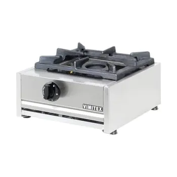 Kooktoestel - H 20 x 38.5 x 40 CM - 10 KG - Propaangas - 7 CM - RVS - Gas - Vimitex - 305101