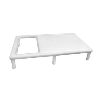 Snij/Werkunit - H 11 x 65 x 40 CM - 4.08 KG - Polyethyleen - Wit - Caterchef - 882025