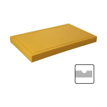 Snijblad - 60 x 33 CM - 7.715 KG - Polyethyleen - Geel - Caterchef - 882692