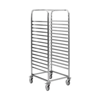 Regaalwagen - H 171 x 52.5 x 70 CM - 15 KG - RVS - 921062