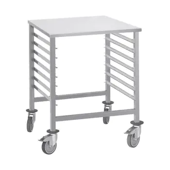Regaalwagen - H 90 x 66 x 75 CM - 20 KG - RVS - 921066