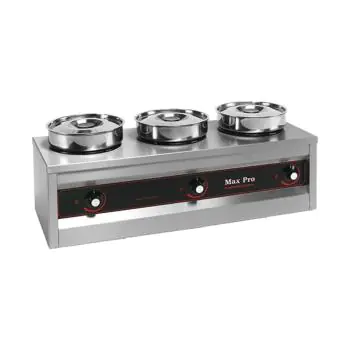 Spijzen Warmer - H 29 x 76.6 x 29 CM - 16.2 KG - 220 - 240 V - 750 W - RVS - 4.5 Liter - +30°C / +90°C - MaxPro - 921453