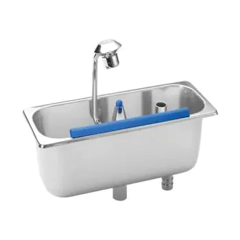 Ijsportioneerlepelbak - H 11.5 x 27 x 11 CM - 1.2 KG - RVS 18/10 - Stöckel - 040111