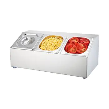 Garneerunit - H 23 x 53 x 26 CM - 3.2 KG - RVS - 861180