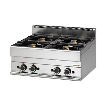 Kooktoestel - H 28 x 70 x 65 CM - 34 KG - Aardgas - 17.2 CM - RVS - Gas - Modular - 316004