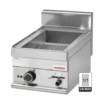 Bain Marie - H 28 x 40 x 65 CM - 16 KG - 220 - 240 - Zonder - Stekker V - 1500 W - RVS - Modular - 316022