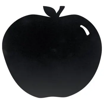 Muurkrijtbord Silhouette - Appel - Zwart - B 30 x D 50 CM - Securit