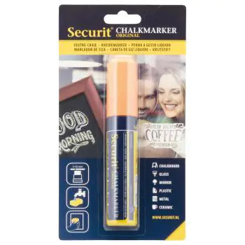 Krijtstift Blister - Blokpunt - Oranje - 7-15 MM - Securit