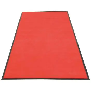 Vloermat - Anti-Slip - Rood - Polyester - B 90 x D 200 CM - Securit