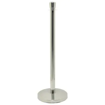 Afzetpaal - 2 Stuks - Zilver - RVS - H 100 CM - Securit