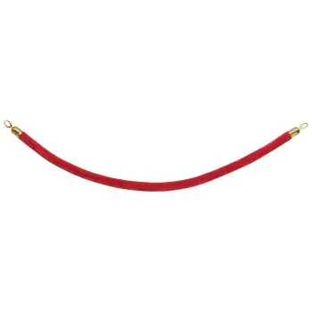 Afzetkoord - Gouden Haken - Rood - Velvet - H 150 CM - Securit
