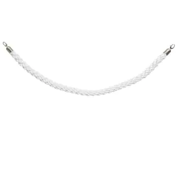 Afzetkoord - Gevlocht - Met Haken - Wit - H 150 CM - Securit