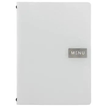 Menukaart Raw - A4 - Wit - Leer - Securit