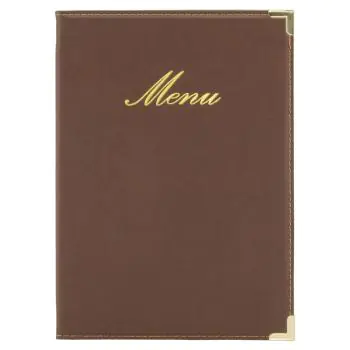 Menukaart Classic - A5 - Bruin - Securit