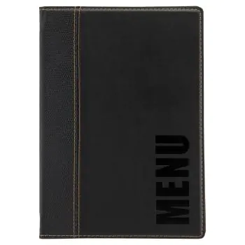 Menukaart Trendy - A5 - Zwart - Polyurethaan - Securit