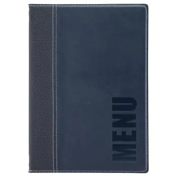 Menukaart Trendy - A5 - Blauw - Polyurethaan - Securit