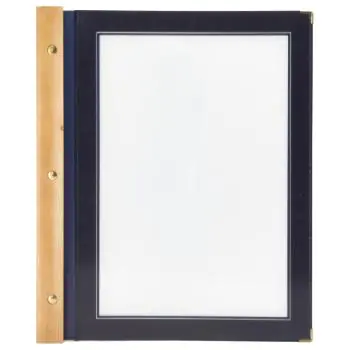 Menukaart - A4 - Blauw - Hout/Polypropyleen - B 32 x D 26 CM - Securit