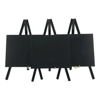 Tafelkrijtbord Mini - 3 Stuks - H 24 x B 15 CM - Zwart - Securit