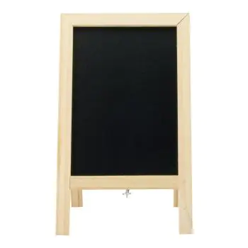 Tafelkrijtbord Sandwich - Dubbelzijdig - H 24 x B 15 CM - Zwart - Securit