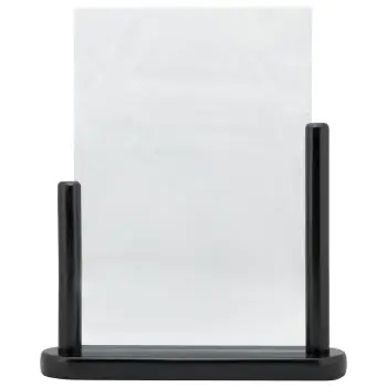 Poster Frame - A4 - Houten Voet - Zwart - Acryl - H 32.3 x B 27.1 CM - Securit
