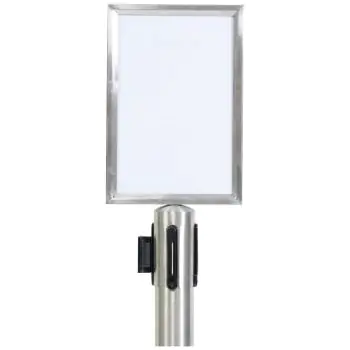 Opzetbord - Afzetpaal - RVS - Securit