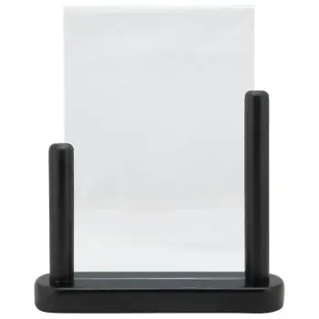 Poster Frame - A5 - Houten Voet - Zwart - Acryl - H 24 x B 20 CM - Securit
