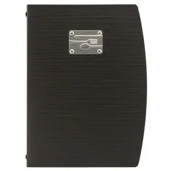 Menukaart Rio - A4 - Bestek - Design - Zwart - Polypropyleen - Securit