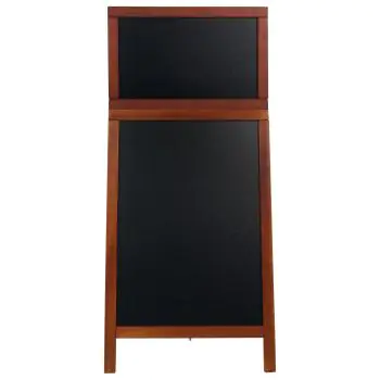 Stoepbord Deluxe - Groot - Hout - H 120 CM - Mahonie - Securit