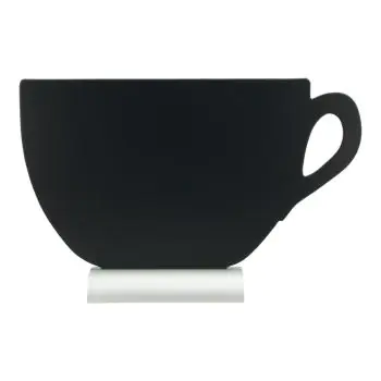 Tafelkrijtbord Silhouette - Cup - Aluminium Voet - Zwart - Securit