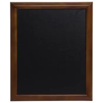 Muurkrijtbord - Donkerbruin - B 60 x D 80 CM - Securit
