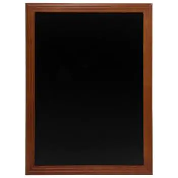 Muurkrijtbord - Mahonie - B 60 x D 80 CM - Securit