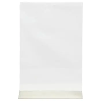 Poster Frame - A4 - RVS Voet - Transparant - Acryl - H 31.8 x B 21 CM - Securit