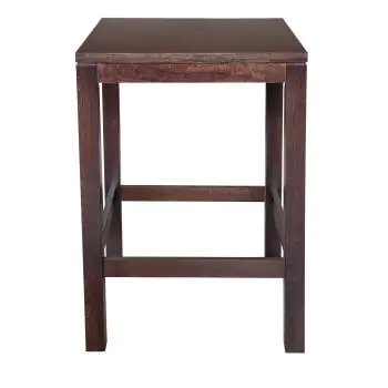 Pokertafel - Pub 4-Kant - Noten - 80x80 CM