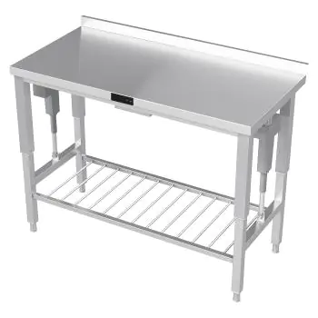 Verstelbare RVS Werktafel - Elektrisch - Met Rooster - G-Line