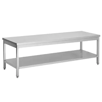 Woktafel - RVS - Met Onderschap - Demontabel