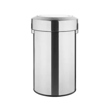 Prullenbak - 70 L - Zilver - Staal - Bolero