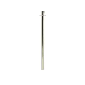 Afzetpaal - Rond Kop - Zilver - RVS - H 100 CM - Securit