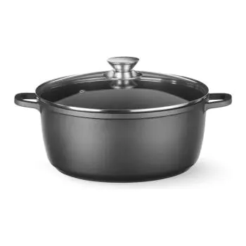 Braadpan - Met Deksel - Anti-Aanbak - 9 L - Ø 32 CM - Aluminium - Hendi