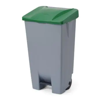 Pedaal Afvalbak - 120 L - H 88.5 x B 50 x D 41 CM - Grijs - Hendi