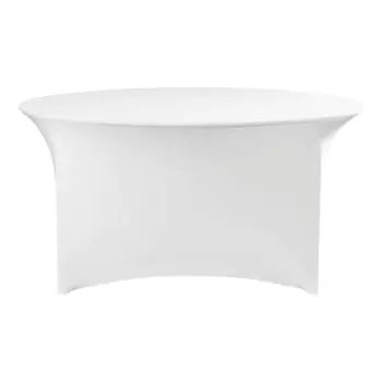 Tafelhoes - Rond - Ø 150 CM - Wit - Hendi