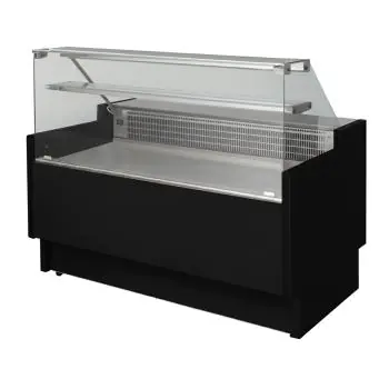 Koelvitrine Vigo - Rechte Ruit - B 250 CM - 230V - Zwart - Tecnodom