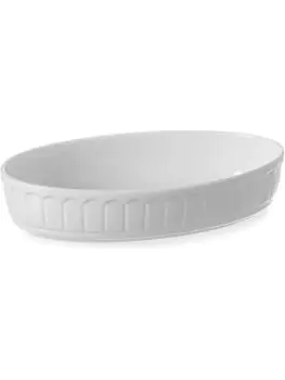 Rustica Ovenschaal - 22 X 13 CM - Wit - Porselein - Hendi - 786321