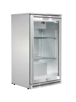 Koelkast - 102 Liter - 1-Deurs - Glazen Deur - Geforceerd - RVS - Husky
