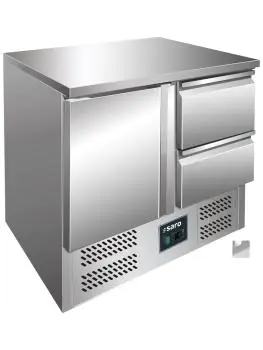 Koelwerkbank - 1-Deurs - Digitale Temperatuurregeling - RVS - 230V - H 87 x B 90 x D 70 CM - Saro - 323-10062