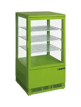 Koelvitrine - Digitale Temperatuurregeling - Kunststof - 68 Liter - 230V - H 88.5 x B 42.8 x D 38.6 CM - Saro - 330-10041