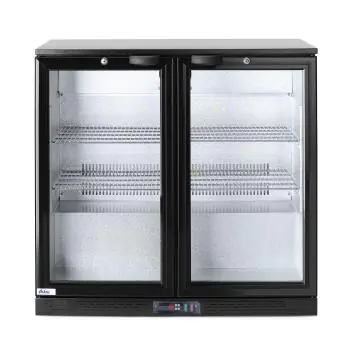 Koelkast - 158 Liter - 2-Deurs - Glazen Deur - Geventileerd - Zwart - Arktic