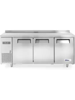 Vrieswerkbank met 3 deuren Kitchen Line 390L - RVS - H 85 X 60 X 180 CM - Hendi - 233399