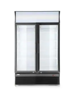 Koelvitrine met dubbele deur 750L - H 196.5 X 59.5 X 112 CM - Hendi - 233795